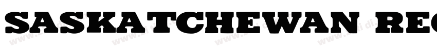 Saskatchewan Regular字体转换